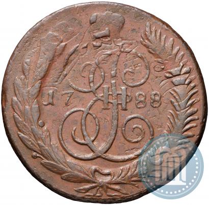 Фото 5 копеек 1788 года ММ 