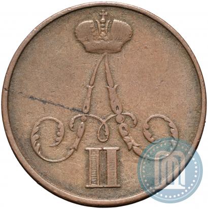 Picture 1 kopeck 1856 year ВМ 
