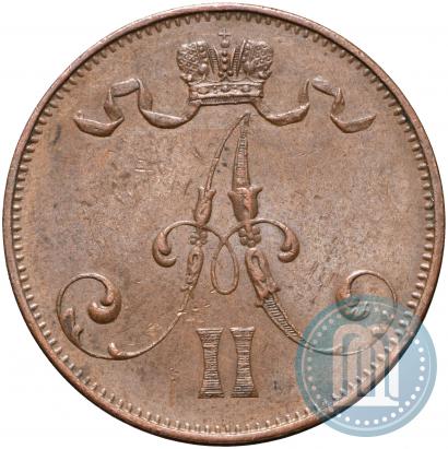 Picture 5 pennia 1875 year  