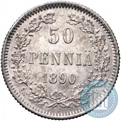 Фото 50 пенни 1890 года L 