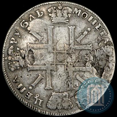 Фото 1 рубль 1725 года СПБ "Солнечный в латах"
