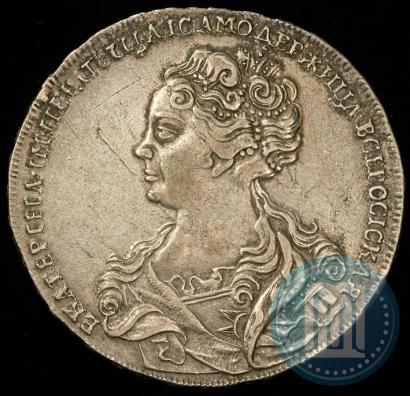 Picture 1 rouble 1725 year  "Moscow type, portrait turned to the left"