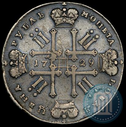 Picture 1 rouble 1729 year  "Type of 1728"