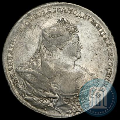 Picture 1 rouble 1737 year  "Moscow type"