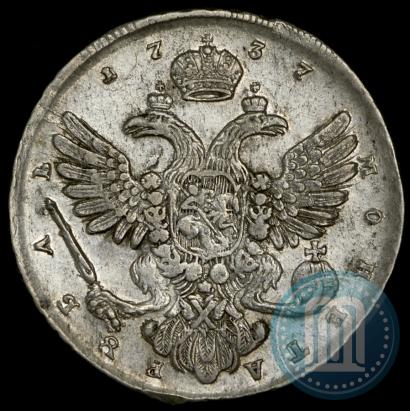 Picture 1 rouble 1737 year  "Moscow type"
