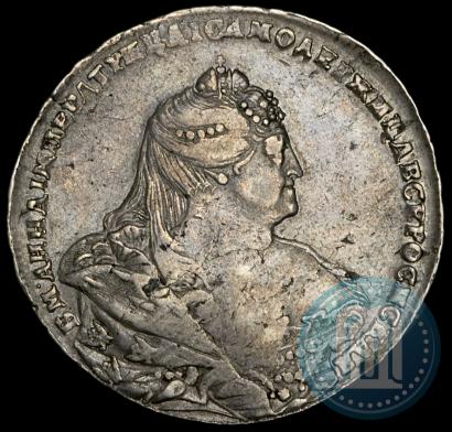 Picture 1 rouble 1738 year  "Moscow type"