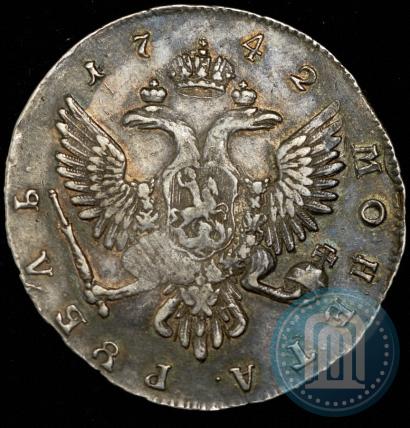 Picture 1 rouble 1742 year ММД 