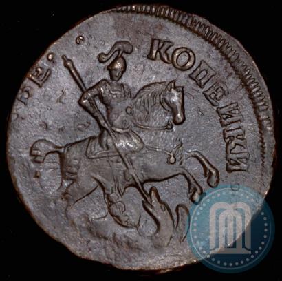 Фото 2 копейки 1758 года  "Номинал над Св. Георгием"