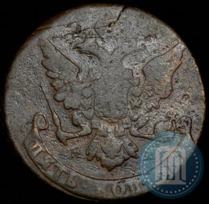Фото 5 копеек 1761 года ММ 