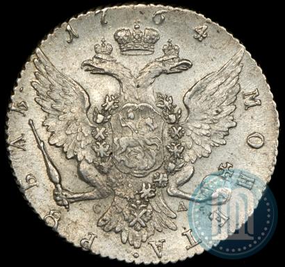 Фото 1 рубль 1764 года СПБ-СА 