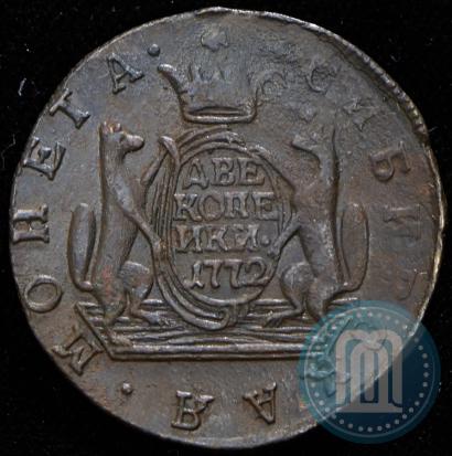 Фото 2 копейки 1772 года КМ 
