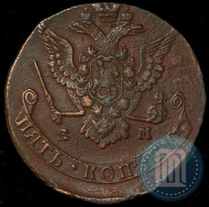 Picture 5 kopecks 1779 year ЕМ 