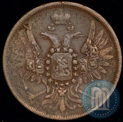 Picture 2 kopecks 1858 year ЕМ 