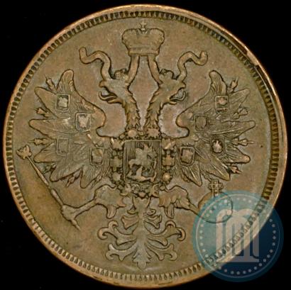 Picture 5 kopecks 1863 year ЕМ 