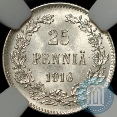 Picture 25 pennia 1916 year S 