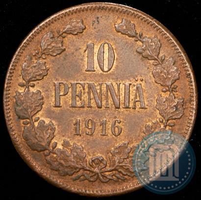 Фото 10 пенни 1916 года  