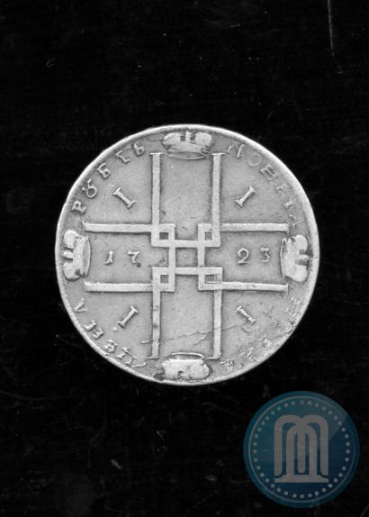 Фото 1 рубль 1723 года OK "Портрет в горностаевой мантии"