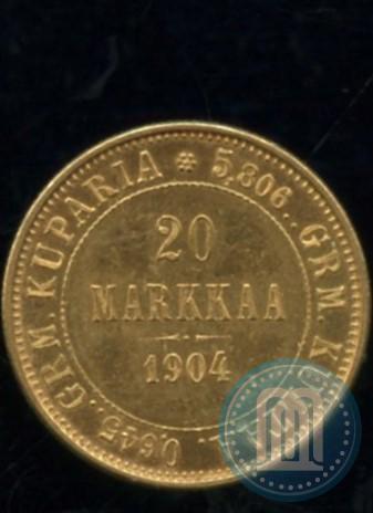 Picture 20 markkaa 1904 year L 