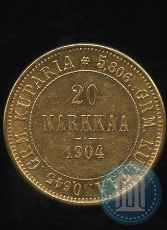 Picture 20 markkaa 1904 year L 
