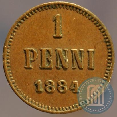Фото 1 пенни 1884 года  