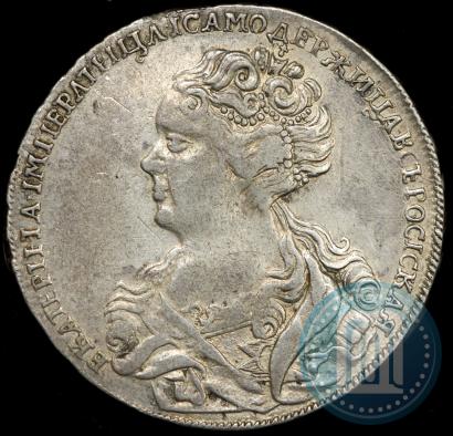 Picture 1 rouble 1726 year  "Moscow type, portrait turned to the left"