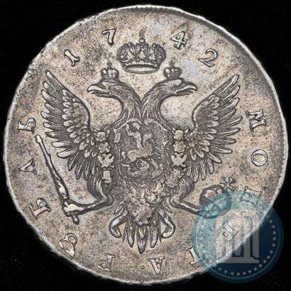 Фото 1 рубль 1742 года СПБ 