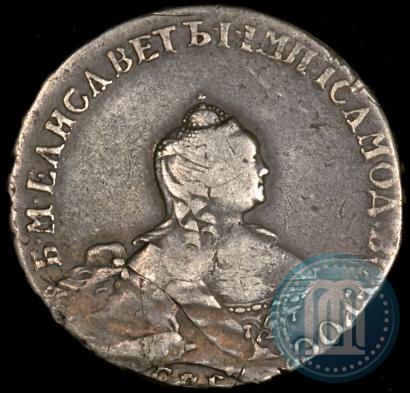 Picture Poltina 1754 year СПБ-IМ "Portrait by Benjamin Scott"