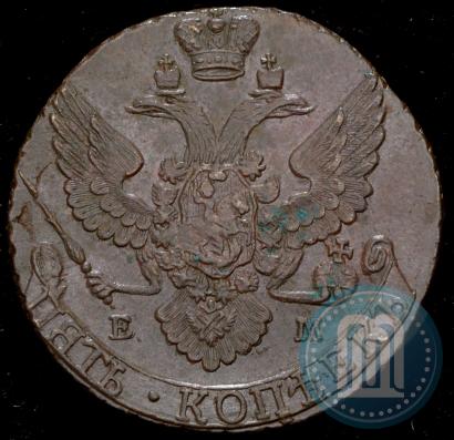 Фото 5 копеек 1793 года ЕМ 
