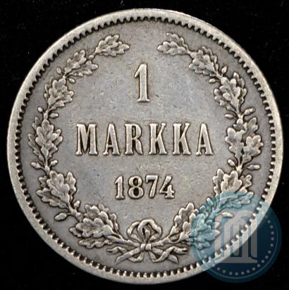 Picture 1 markka 1874 year S 