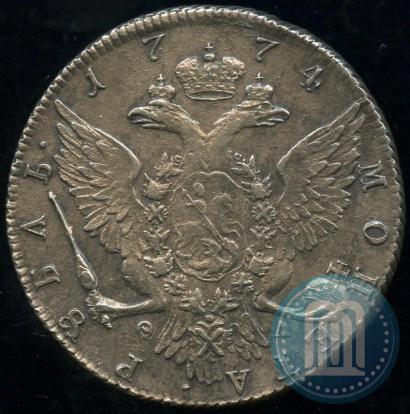 Фото 1 рубль 1774 года СПБ-ФЛ 