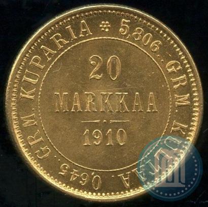 Picture 20 markkaa 1910 year L 