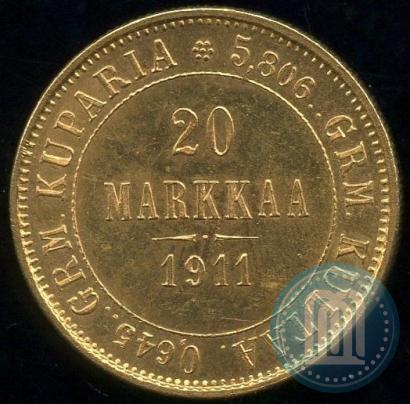 Picture 20 markkaa 1911 year L 
