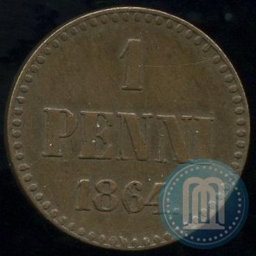 Picture 1 penni 1864 year  