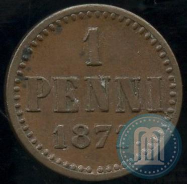 Фото 1 пенни 1871 года  