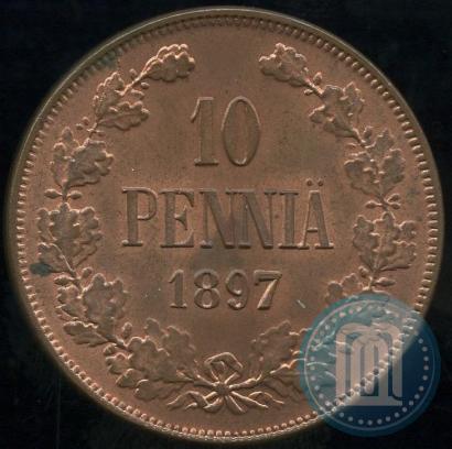 Picture 10 pennia 1897 year  