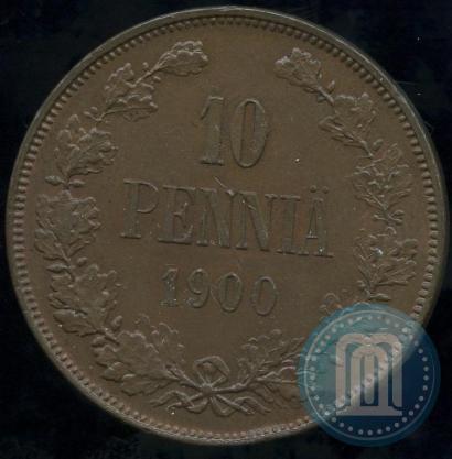 Фото 10 пенни 1900 года  
