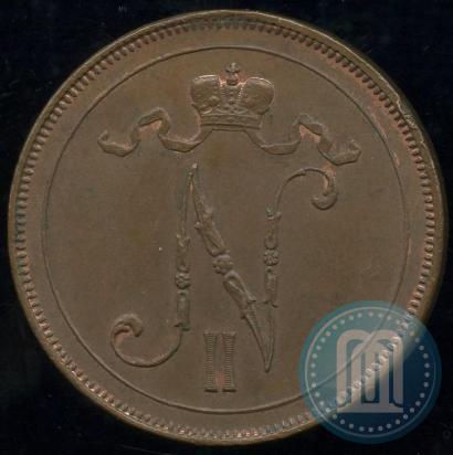 Picture 10 pennia 1910 year  