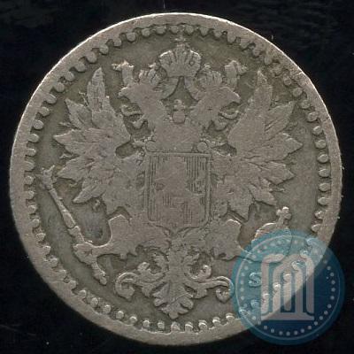 Фото 25 пенни 1868 года S 