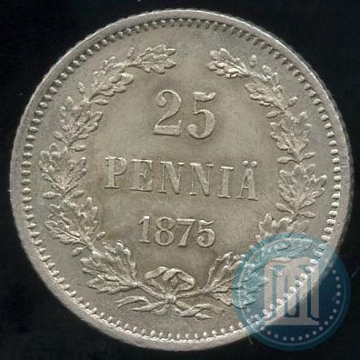 Picture 25 pennia 1875 year S 