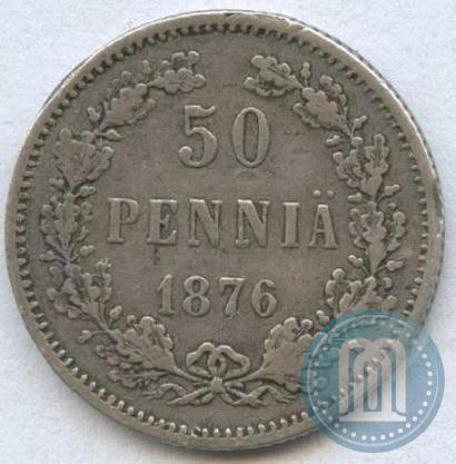 Фото 50 пенни 1876 года S 