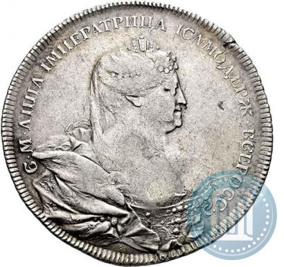 Picture 1 rouble 1736 year  "Portrait by Gedlinger"