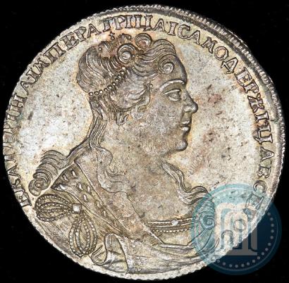 Picture 1 rouble 1727 year СПБ "Petersburg type, portrait turned to the right"