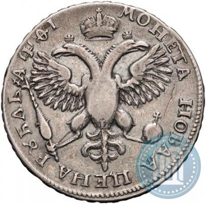 Фото 1 рубль 1719 года OK-L "Портрет в латах"
