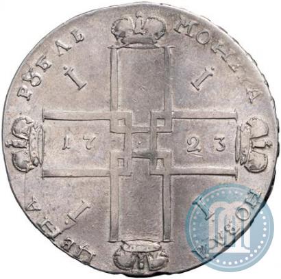 Фото 1 рубль 1723 года OK "Портрет в горностаевой мантии"
