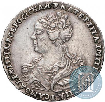 Picture Poltina 1726 year  "Moscow type, portrait turned to the left"