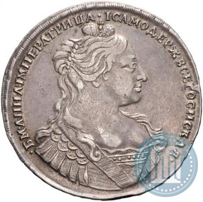 Фото 1 рубль 1734 года  "Тип 1735 года"