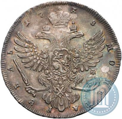 Picture 1 rouble 1738 year  "Petersburg type"