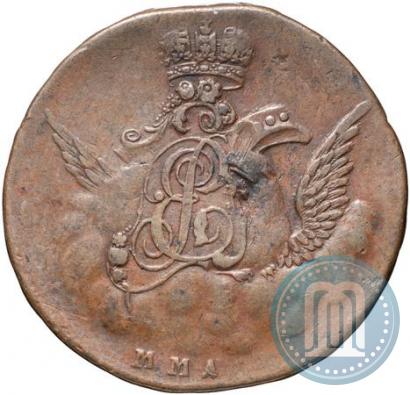 Фото 1 копейка 1755 года ММД 