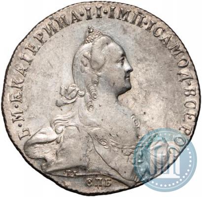 Picture 1 rouble 1772 year СПБ-ЯЧ-Т.I. 