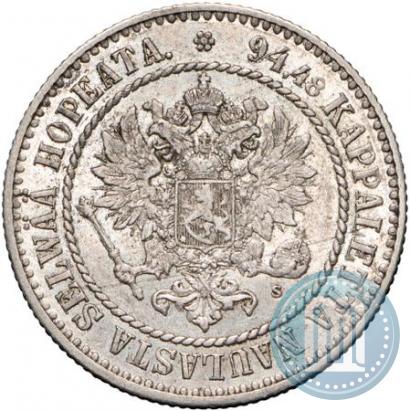Picture 1 markka 1864 year S 